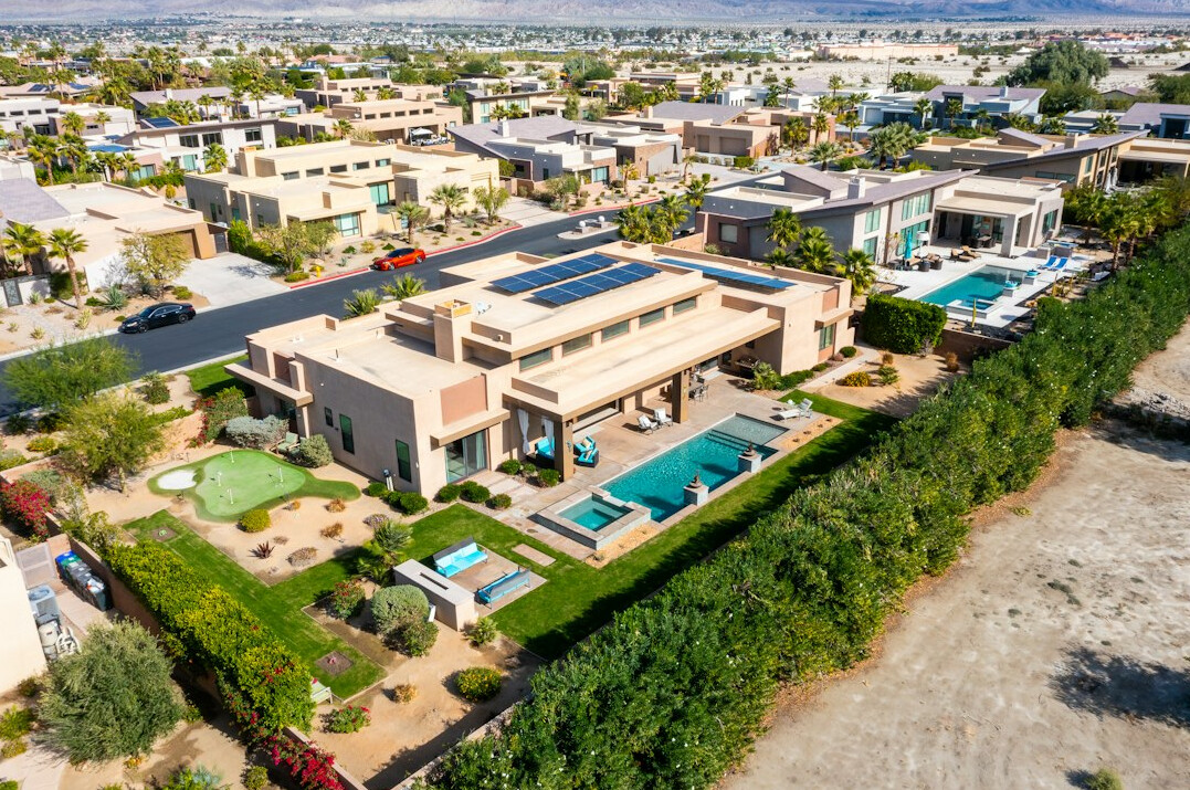 modern celebrity villa