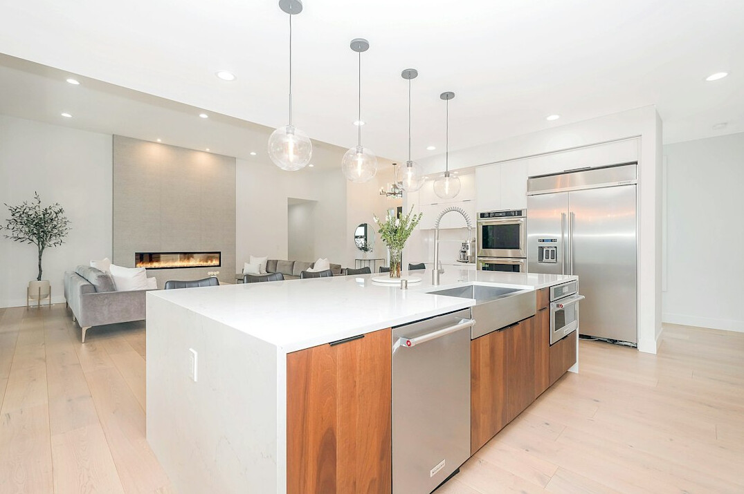 luxury kitchen with natural materials