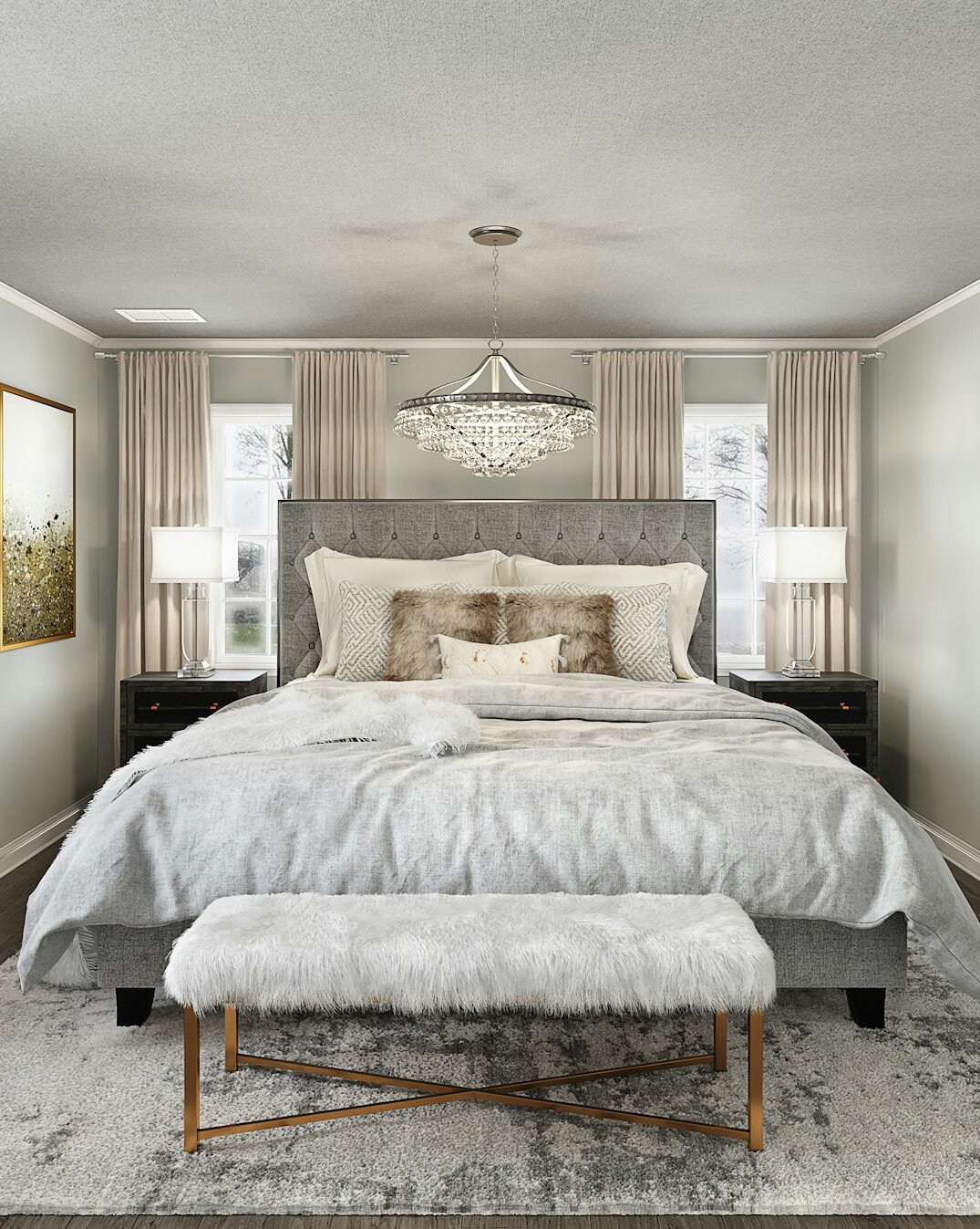 cozy celebrity bedroom