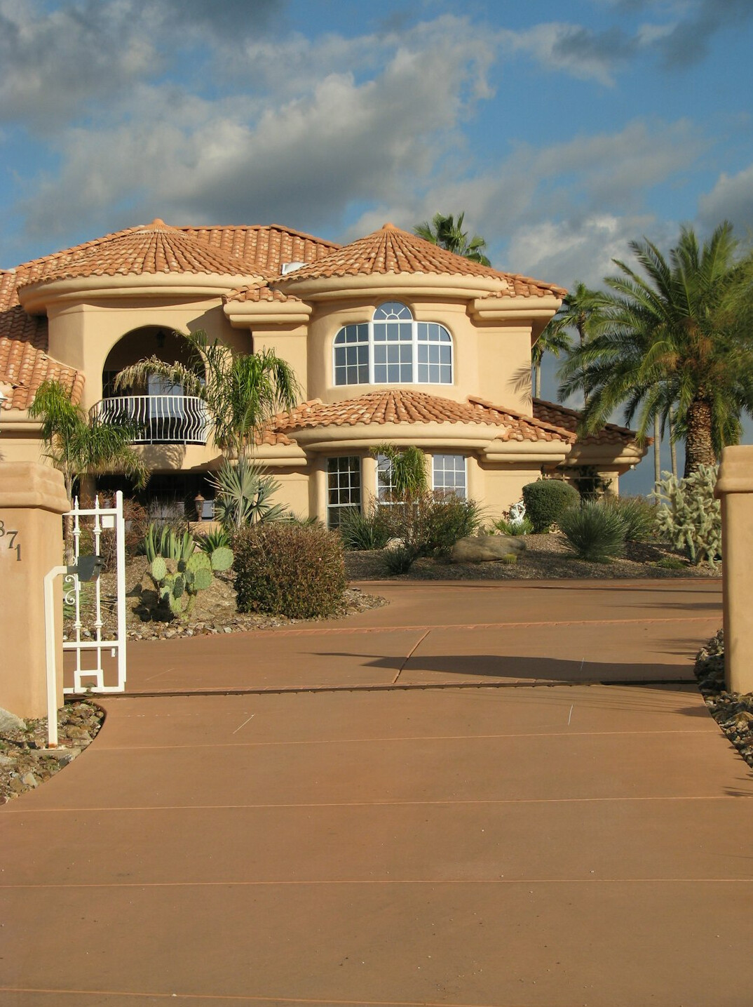 luxury mediterranean villa exterior