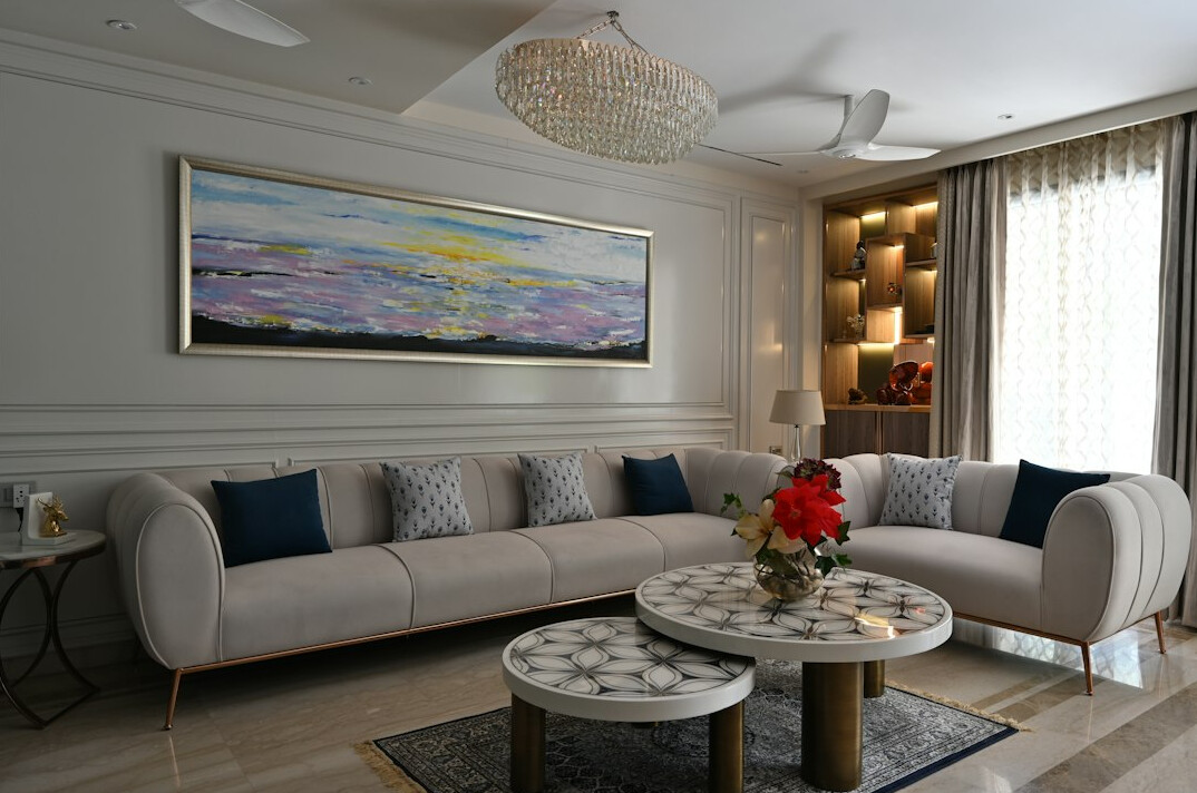luxury villa living room interior